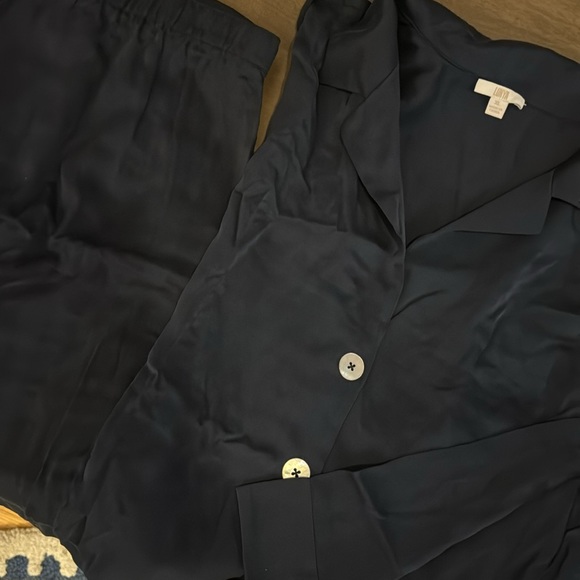 EUC Lunya Washable Silk Long-Sleeve Pant Set (Deep Blue) - Picture 4 of 4